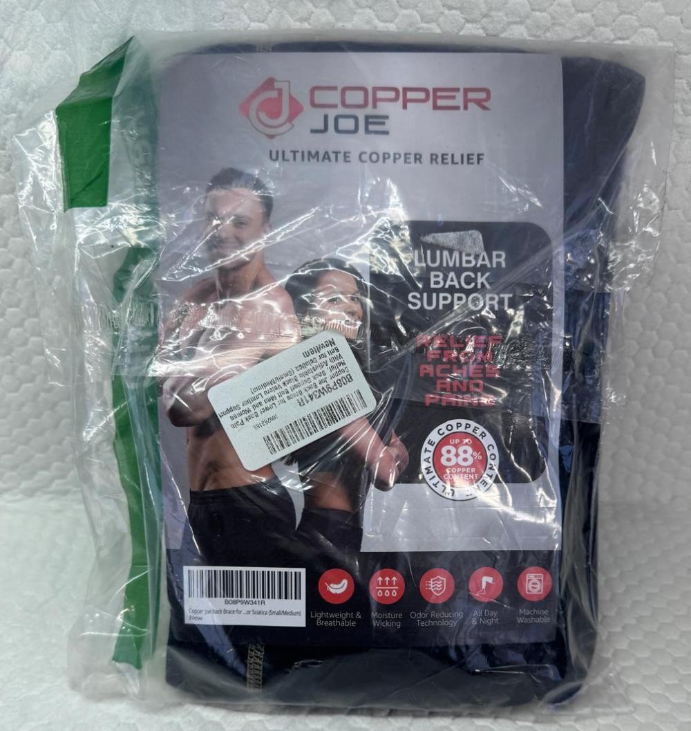 Copper Joe Back Brace for Lower Back Pain Relief, Back Support Belt Men