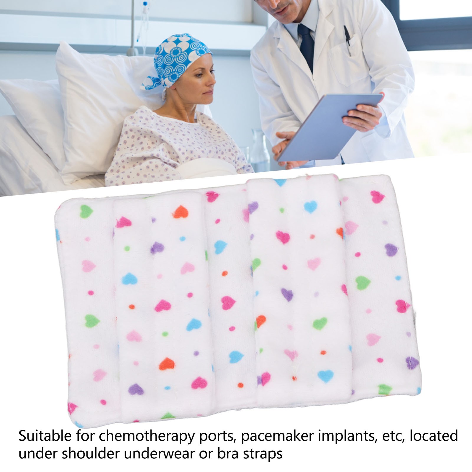Women Pacemaker Pillow Prevent Slip Hook And Loop Fasteners Bra Strap Protector