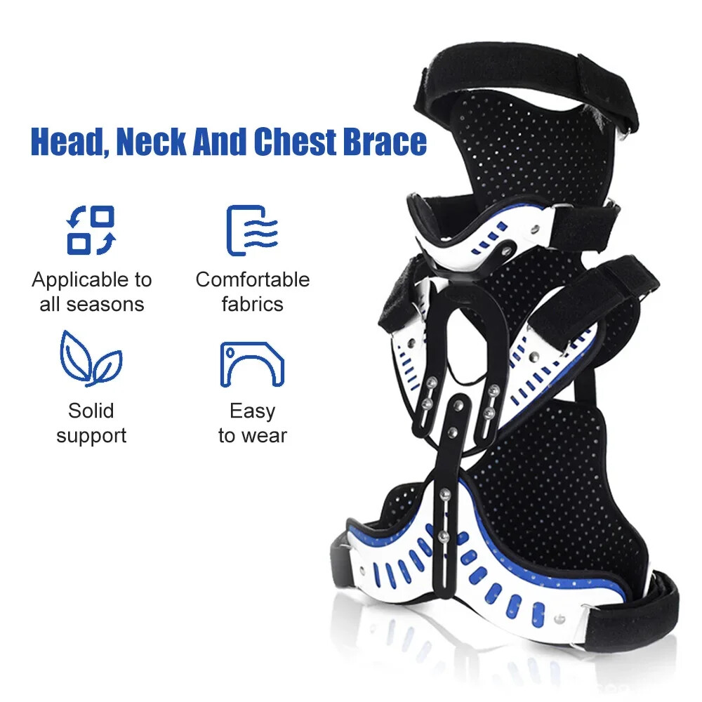 Breathable Adjustable Cervical Collar Spine Thoracic Orthosis Fixed BracePosture