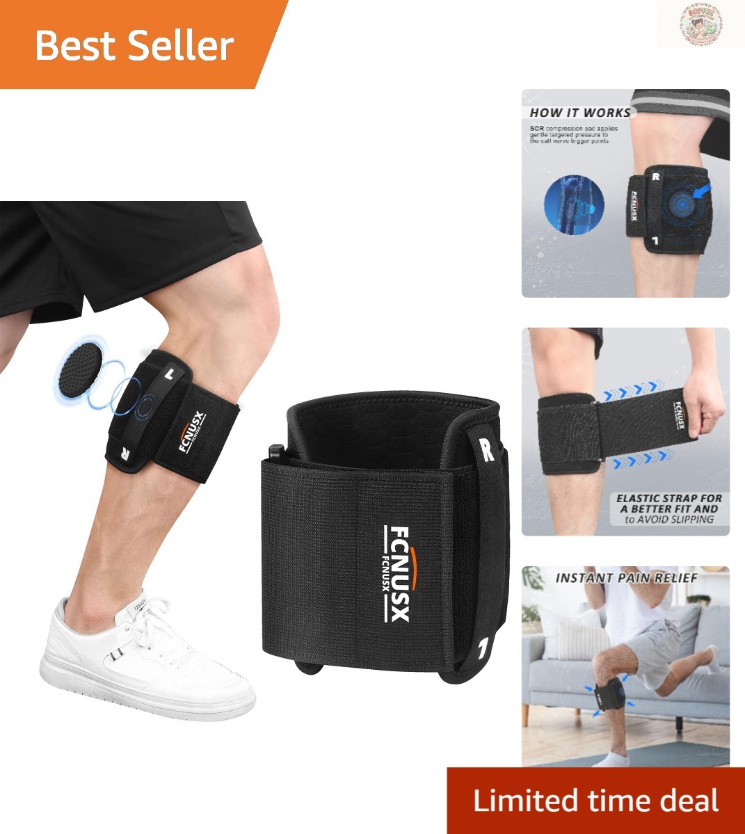 Lightweight Sciatica Knee Brace – Ergonomic Design for Everyday Comfort & Relief