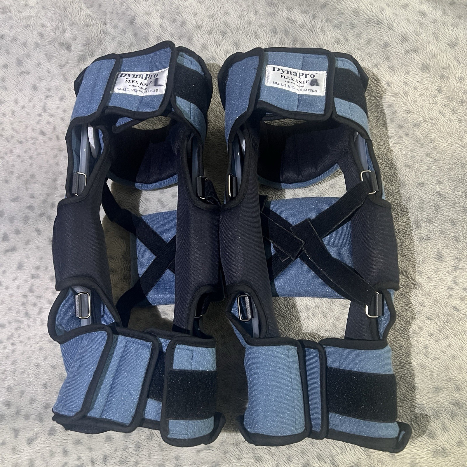 Set Of 2 DynaPro Hyperextension Flex Knee Braces Dynamic Orthosis Size Large