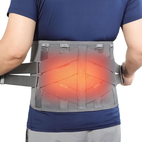 2026 New Arrival Decompression Lumbar Belt Red Light Heating &Vibration Massager