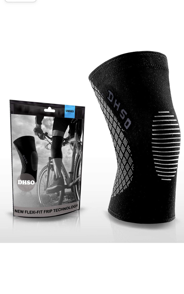 DHSO Knee Brace Compression Sleeve Knee Support 2 Pack Large Promotes Muscle