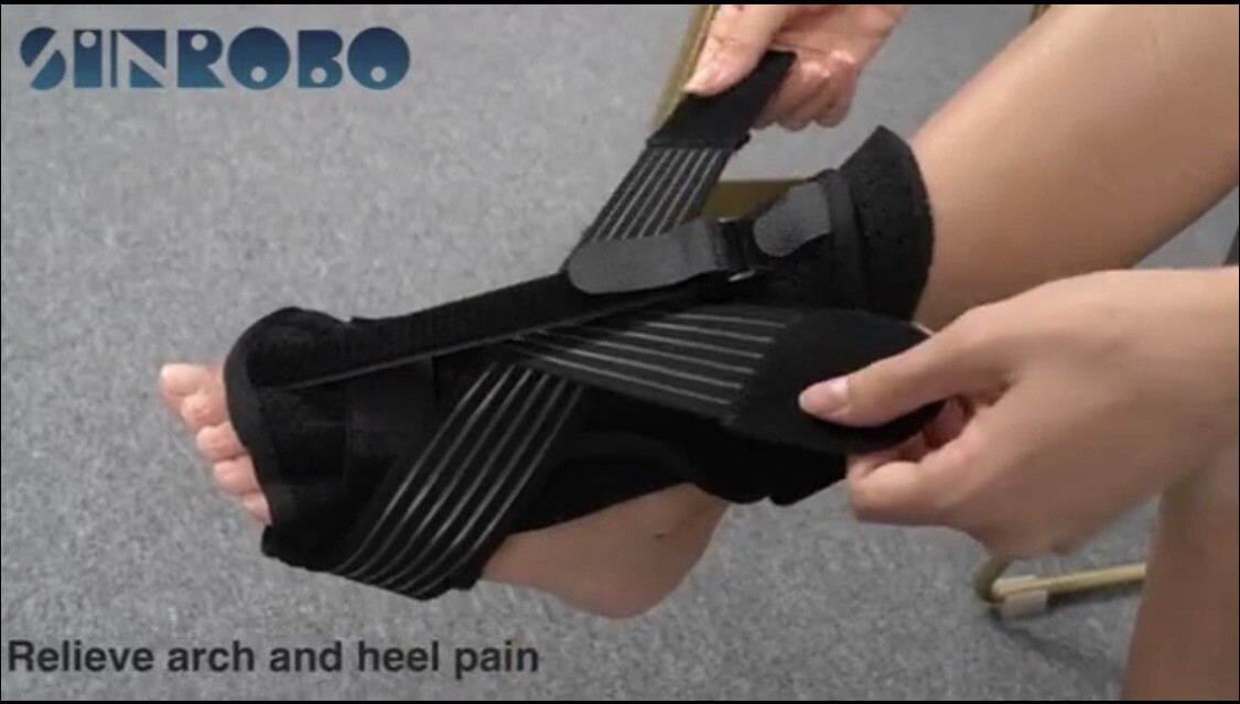 PLANTAR FACIITIS NIGHT SPLINT W/ARCH SUPPORT AND SPIKEY MASSAGE BALL