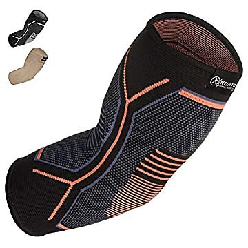 Kunto Fitness Elbow Brace Compression Support Sleeve for Tendonitis, Tennis Elbo