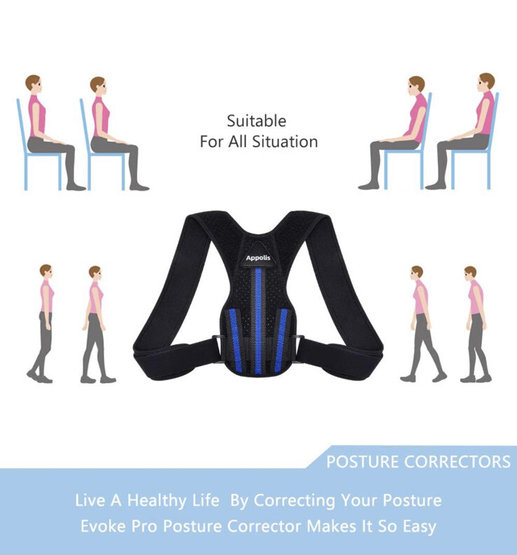 Appolis Posture Corrector Adjustable Back Brace Shoulder Support Unisex 5 Star