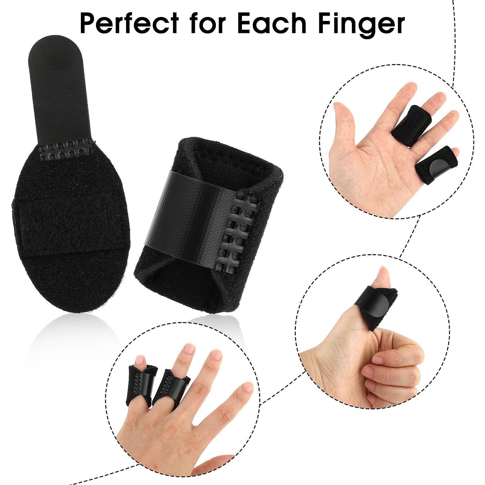 5PCS Trigger Finger Splints, Thumb Finger Brace for Trigger Finger Knuckle Im…