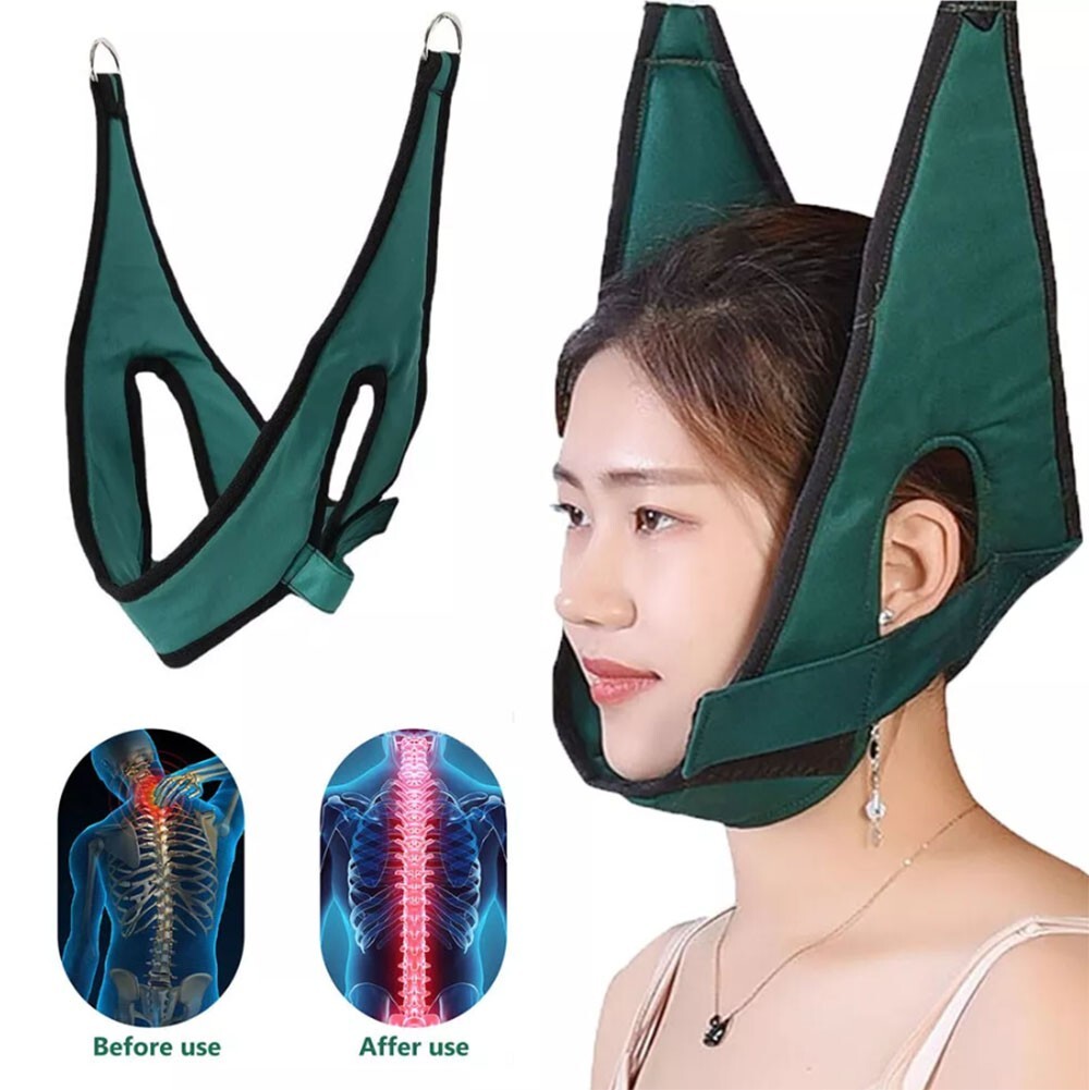Portable Hanging Neck Brace Support Stretcher Cervical Traction Device Over Door