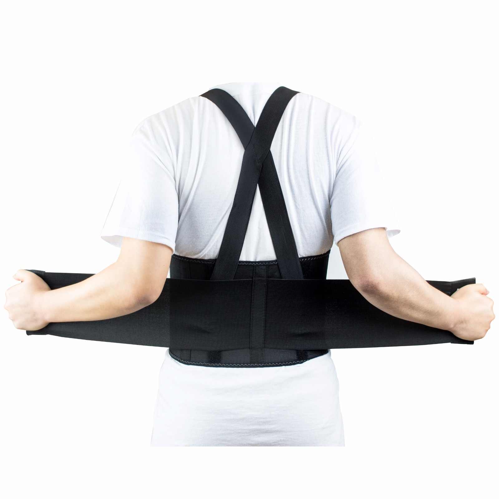 RK Lift Back Support Brace Belt with Dual Shoulder Adjustable Strap -RK-BST11