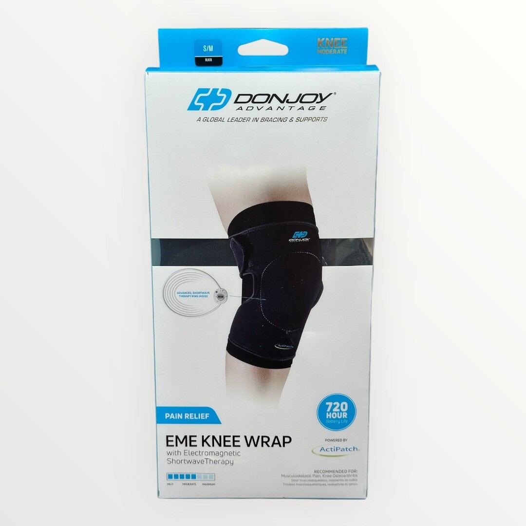 DonJoy Advantage EME Knee Wrap Actipatch Electromagnetic Shortwave Therapy S/M