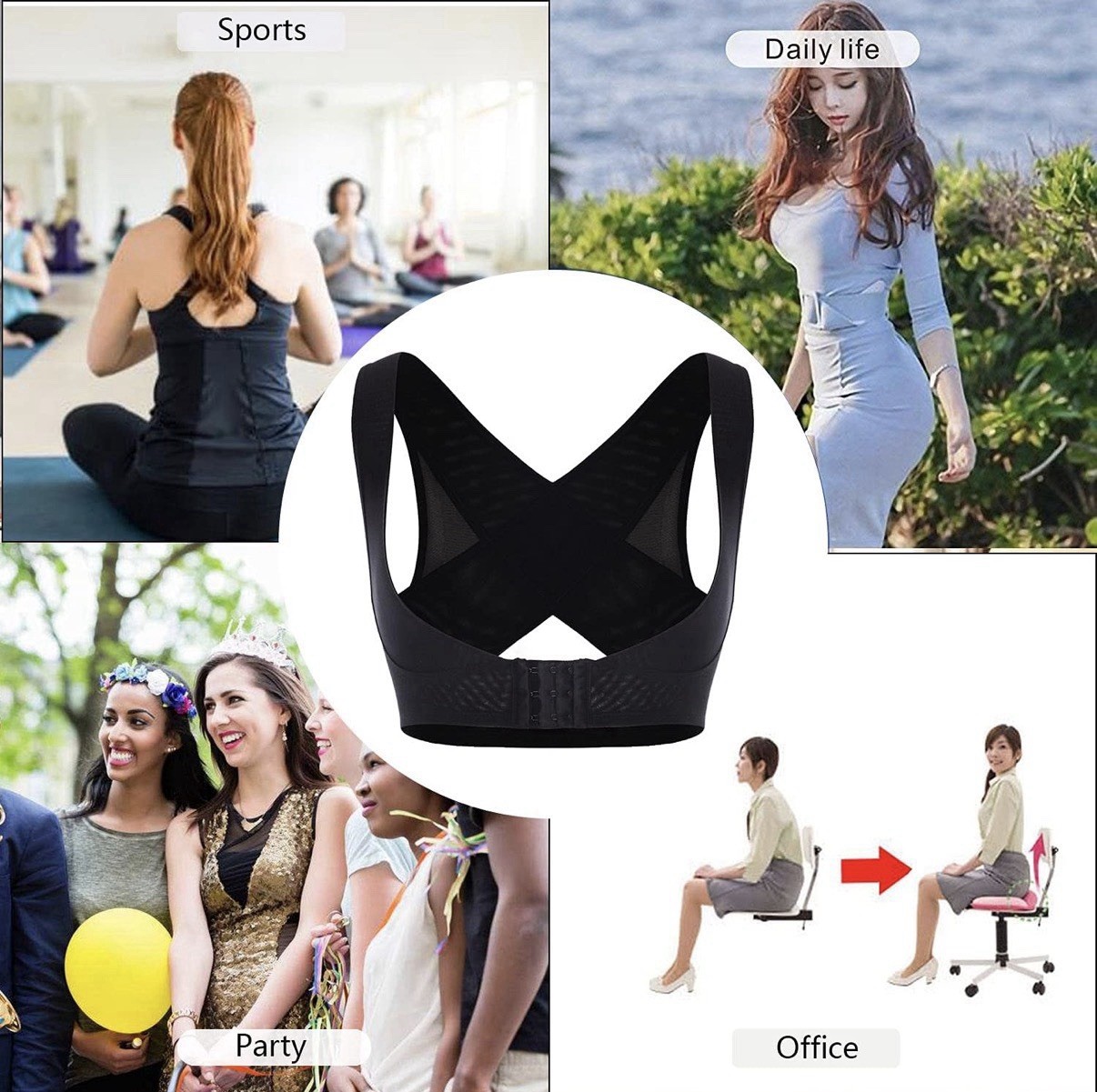 Joy Shaper Chest Brace XL Posture Support And Body Shaping Athletic Performance