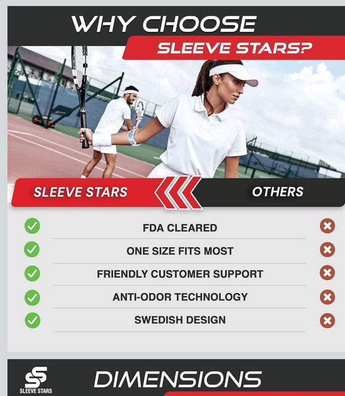 Sleeve Stars Tennis Elbow Brace for Women – Adjustable Tennis Elbow Strap, Go…