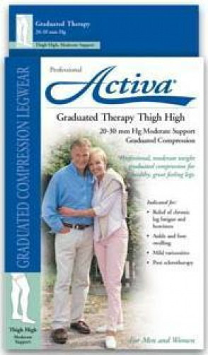 Activa Thigh 20-30 mmhg Commpression Supports Stockings Medical Socks Silicone