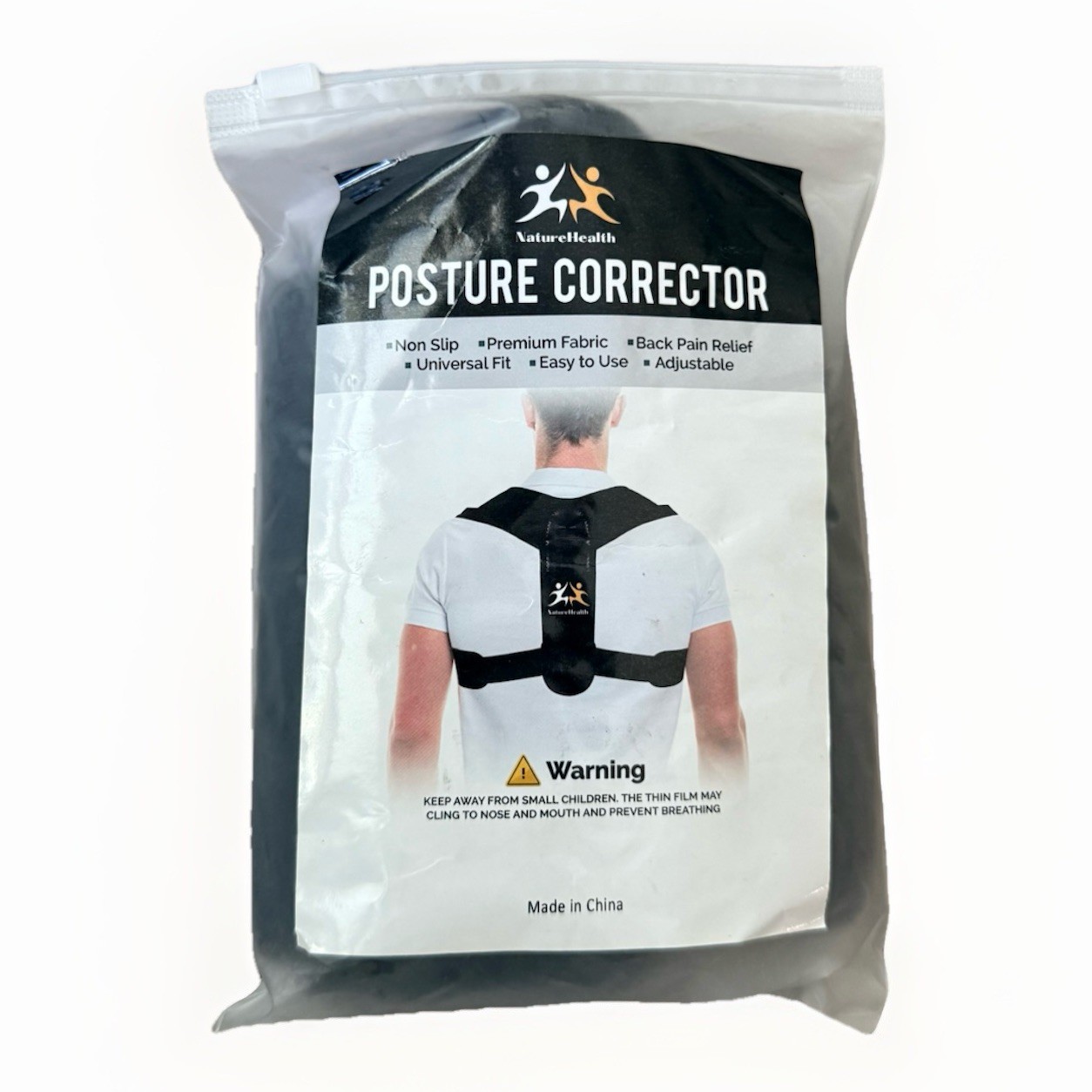 Nature Health Posture Corrector Unisex Adjustable Back Brace New