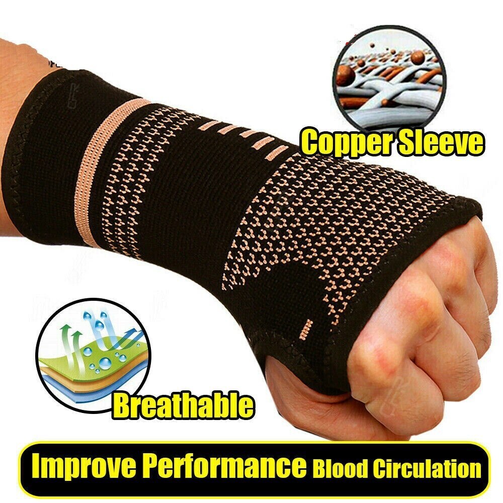 Arthritis Recovery Glove Compression Pain Relief Hand Copper Wrist Support Brace