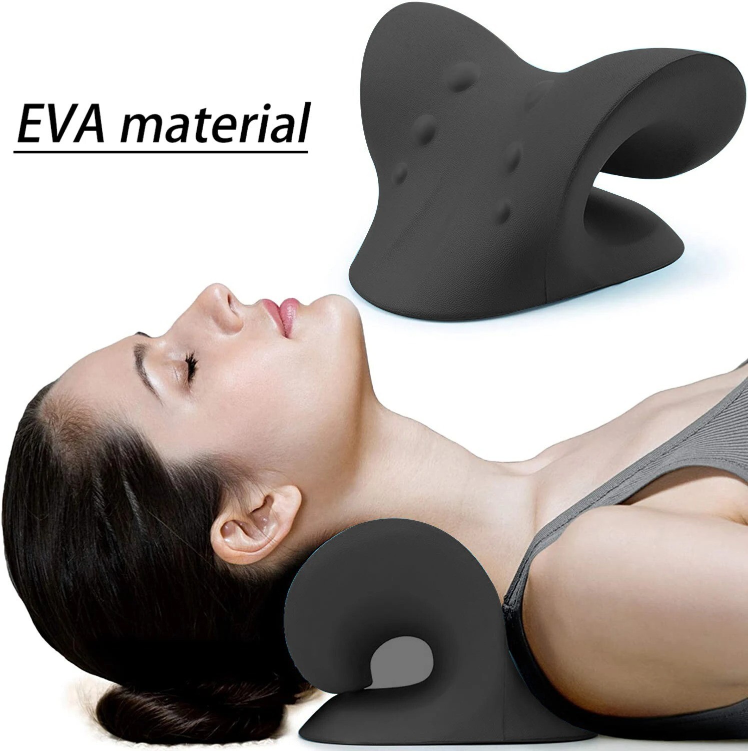 Neck Shoulder Stretcher Relaxer Cervical Cloud Shape Traction correction pillo
