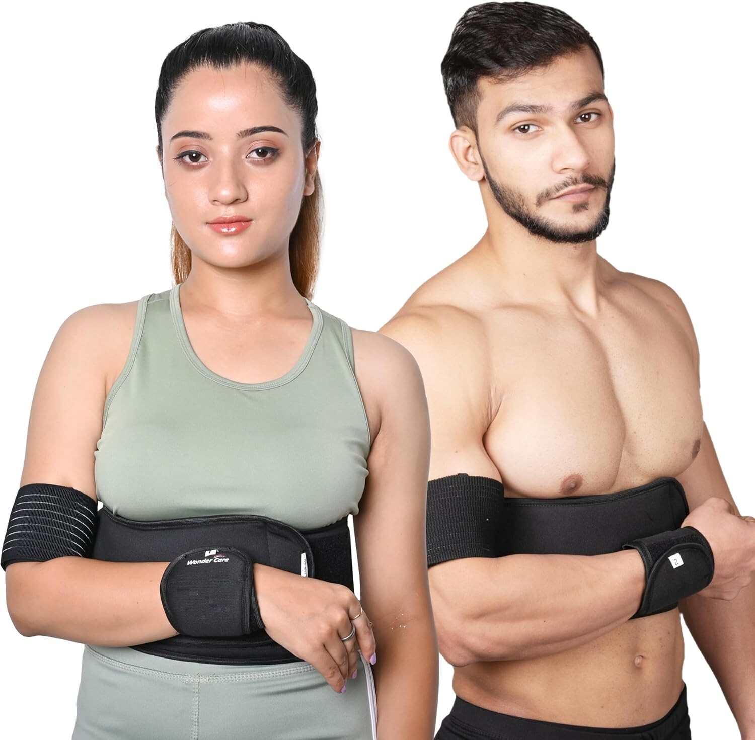 Left Right Shoulder Immobilizer Arm Sling Elastic Brace for Clavicle Collar B…