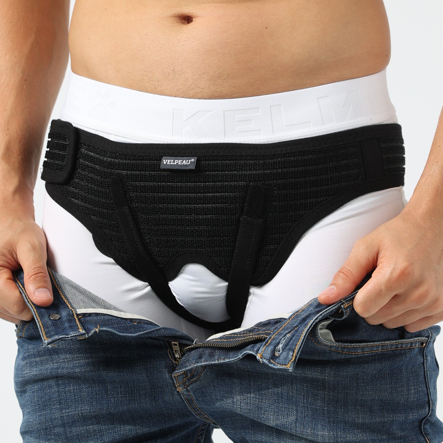 Men Inguinal Hernia Support Belt Double Groin Hernia Pain Relief Truss Brace