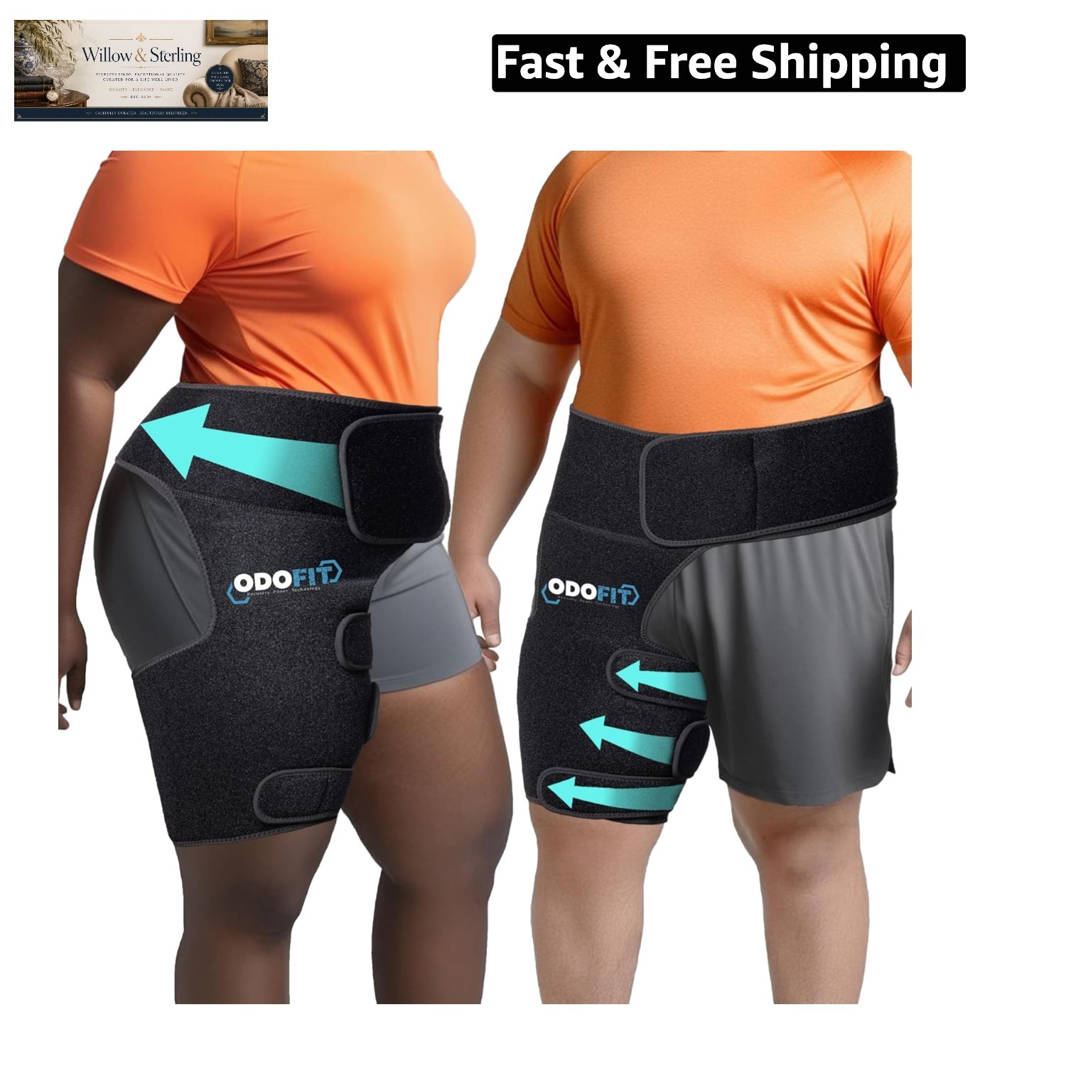 5 in 1 Hip Brace for Women Men Sciatica Pain Relief Devices – Adjustable Groi…