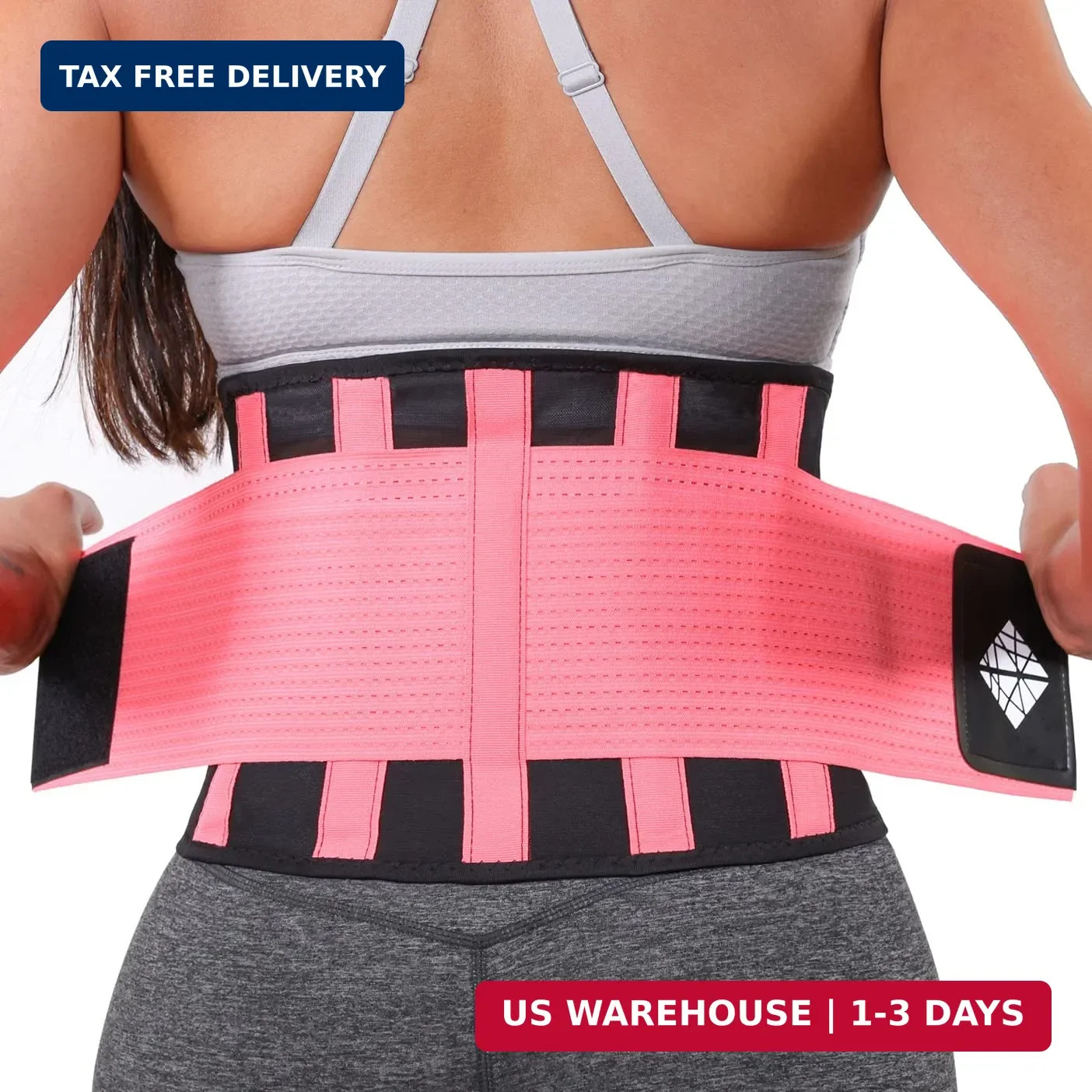 Back Brace for Lower Back Pain Women – Ultra Thin, Adjustable, Flexible, Support