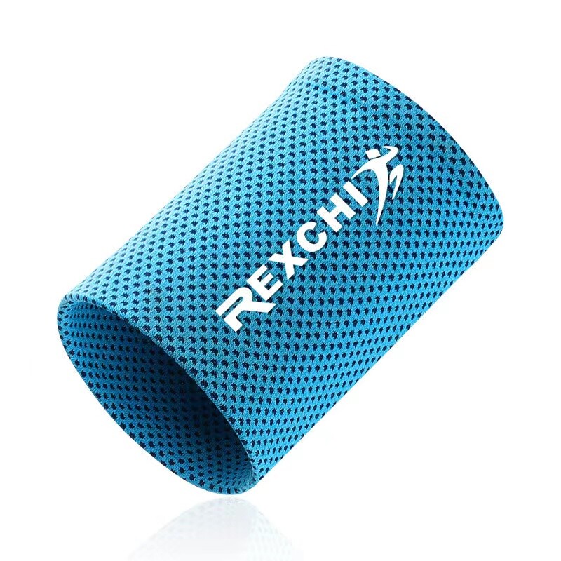 1 pair Wrist Brace Breathable Ice Cooling Tennis Wristband Wrap Sport Sweatband