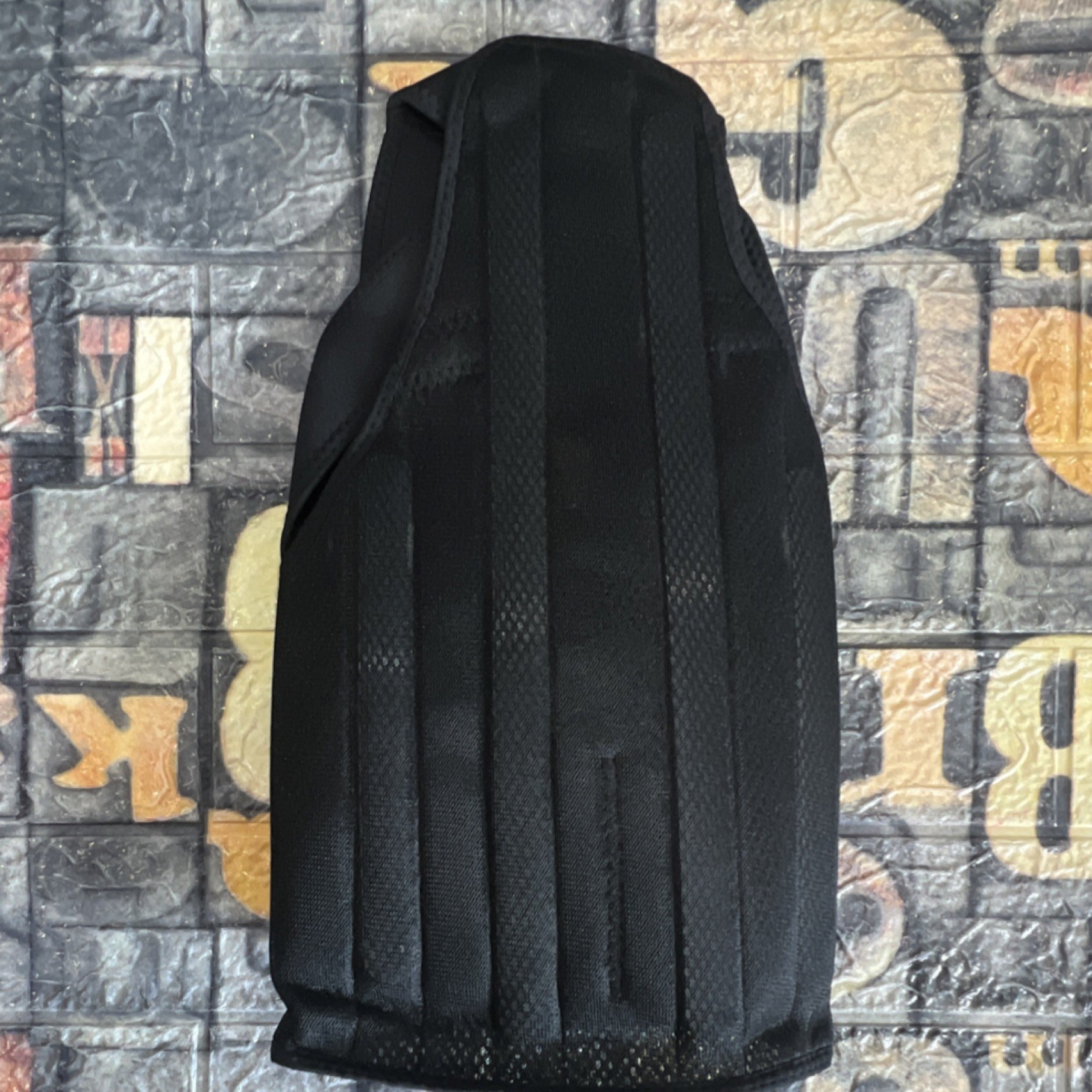 Black Mesh Adjustable Posture Corrector Brace Back Stabilization Support Size L