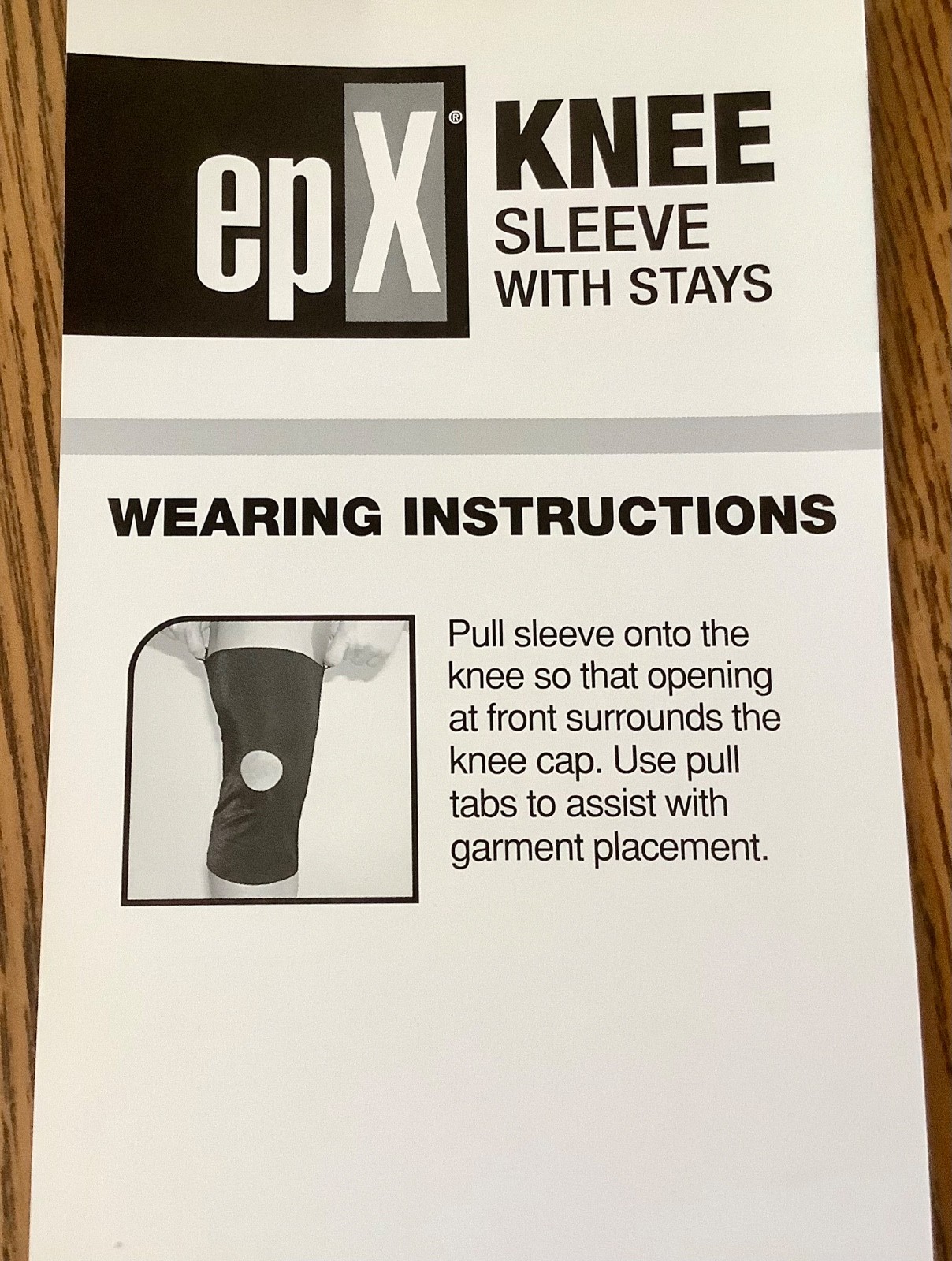 KNEE SLEEVE W/ STAYS, XL epX LOHMAN & RAUSCHER, BLACK, NEW IN PACKAGE