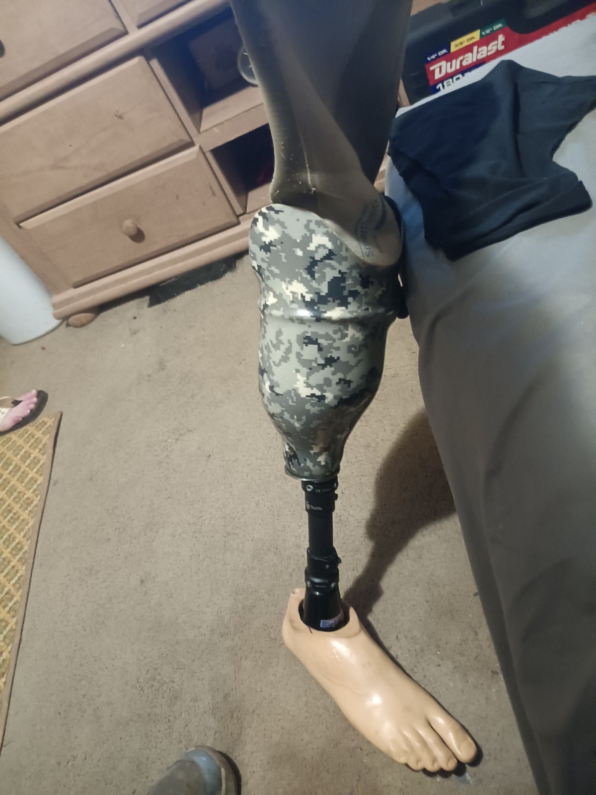Prosthetic Right Leg With Foot Below Knee With Betty Boop CPI 24 V