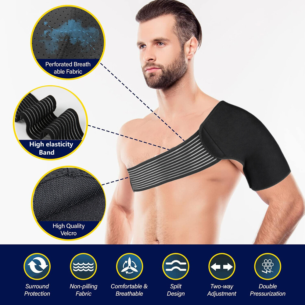 Shoulder Brace Rotator Cuff Support Arthritis Dislocation Compression Arm Sleeve