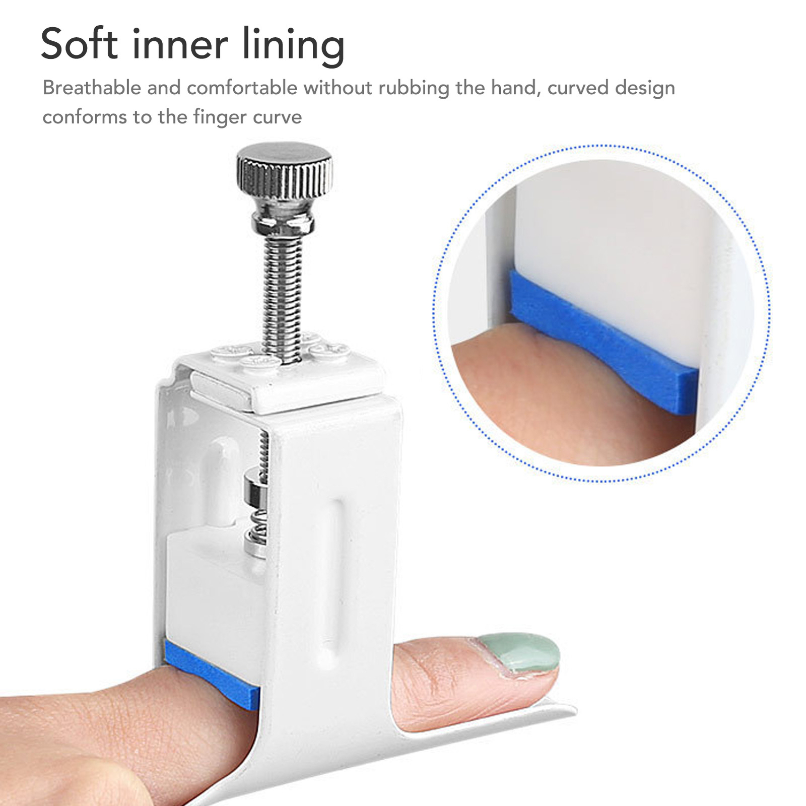 Finger Straightener Aluminum Alloy Adjustable Metal Finger Splint For Finger