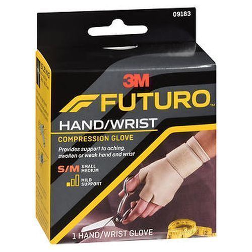 Futuro Compression Hand/Wrist Glove Mild Support Small/Medium 1 Each By 3M