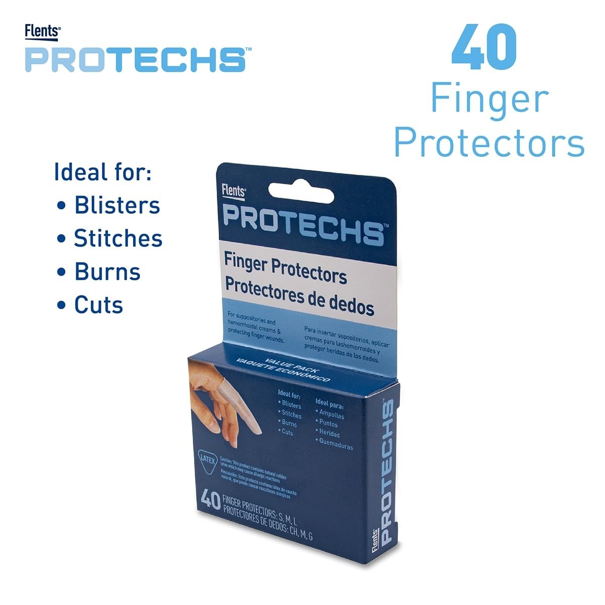 Durable Protechs Finger Cots – Assorted Sizes to Shield Your Hands from Injuries