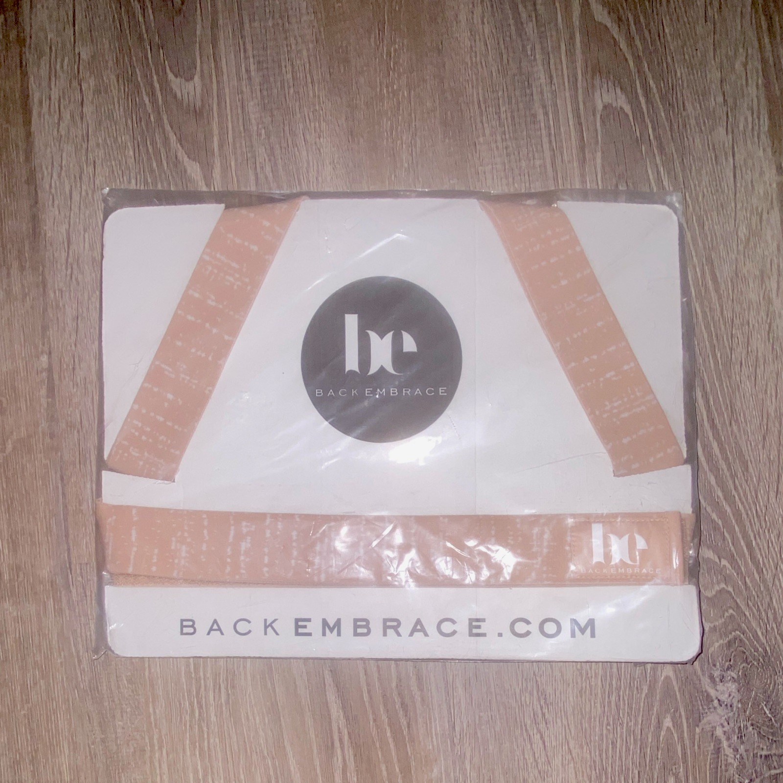 BackEmbrace Posture Support Back & Shoulder Brace Strap, Beige, Size M/L unisex