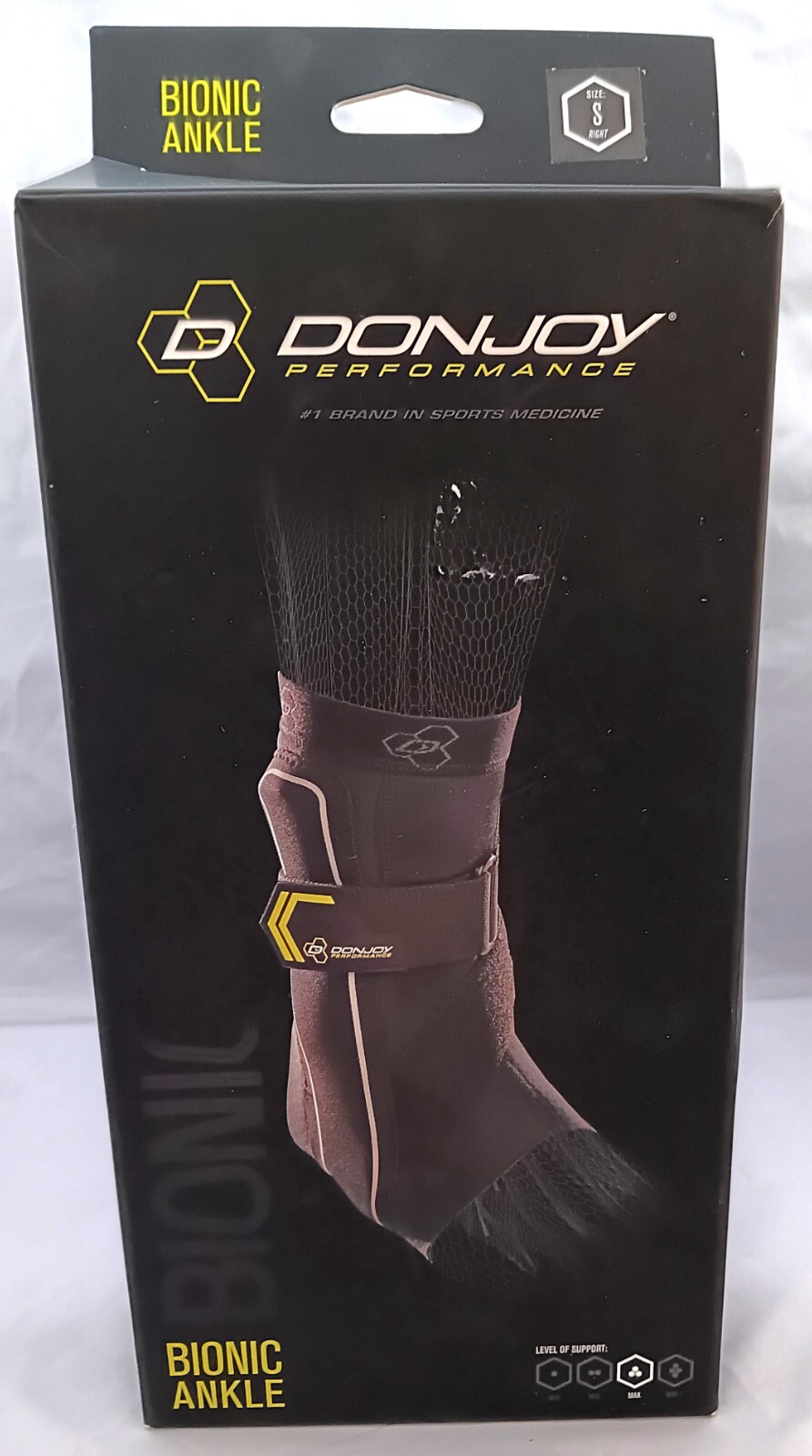 Don Joy Performance Bionic Ankle Small Right Slime Green Max Support (B19)