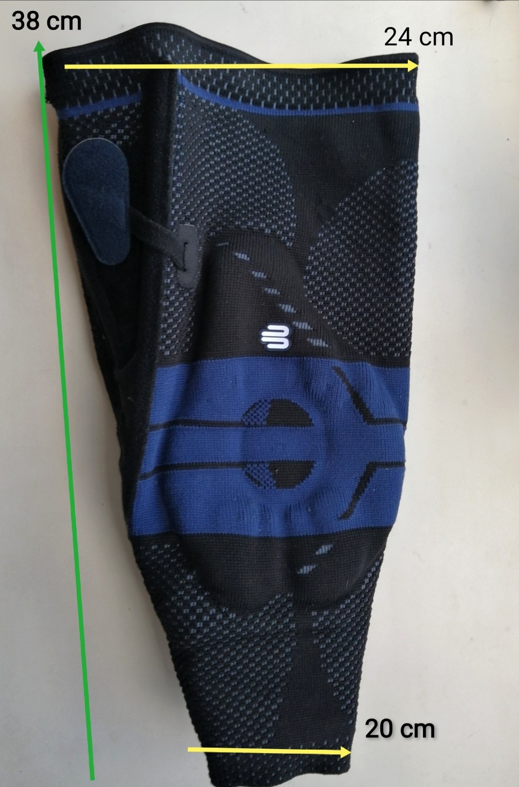 Bauerfeind Genutrain P3 Knee Brace Size 6 Left Size XXL Knee Support Black