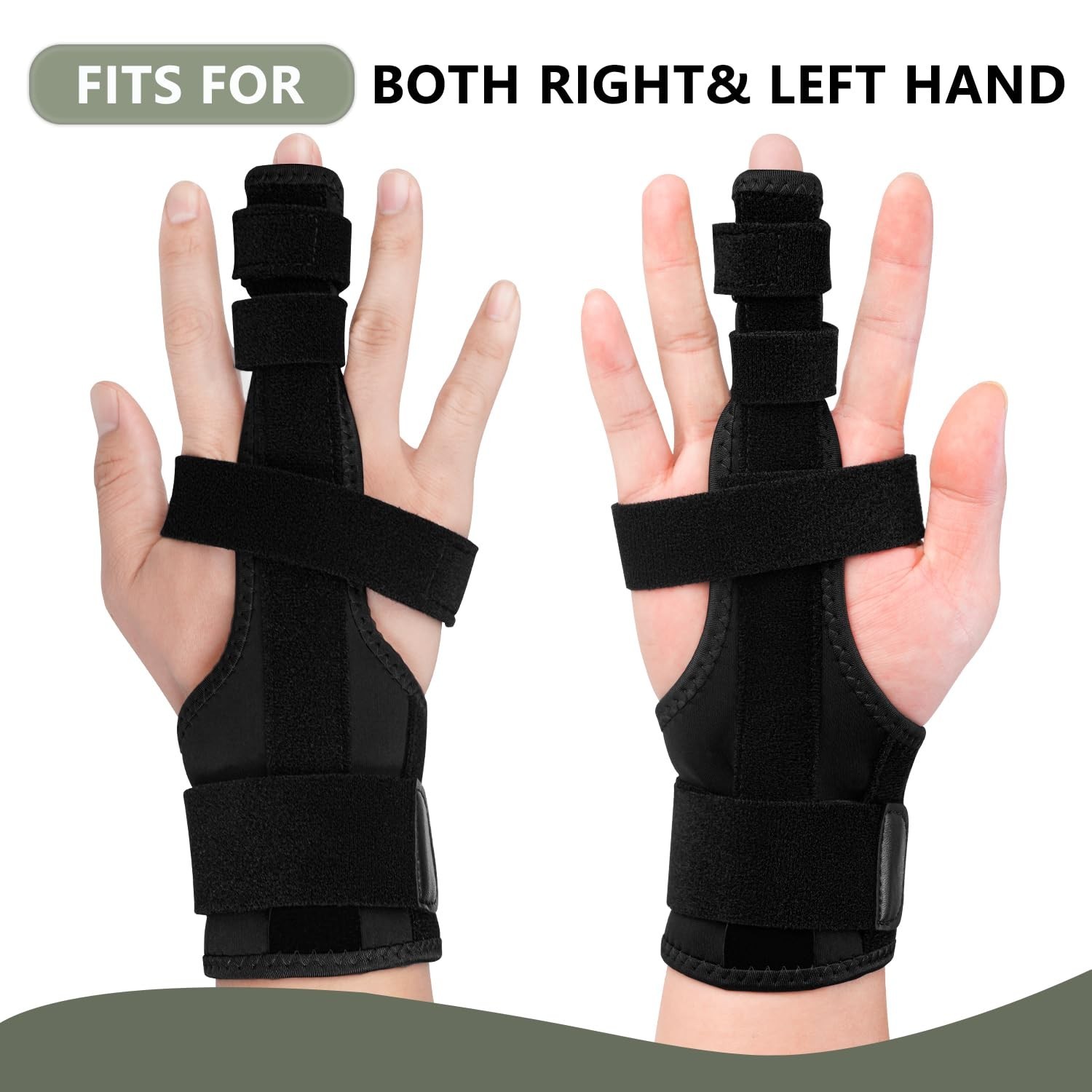 Finger Splint for Middle Finger, Trigger Finger Splint Wrist Support Brace, S…