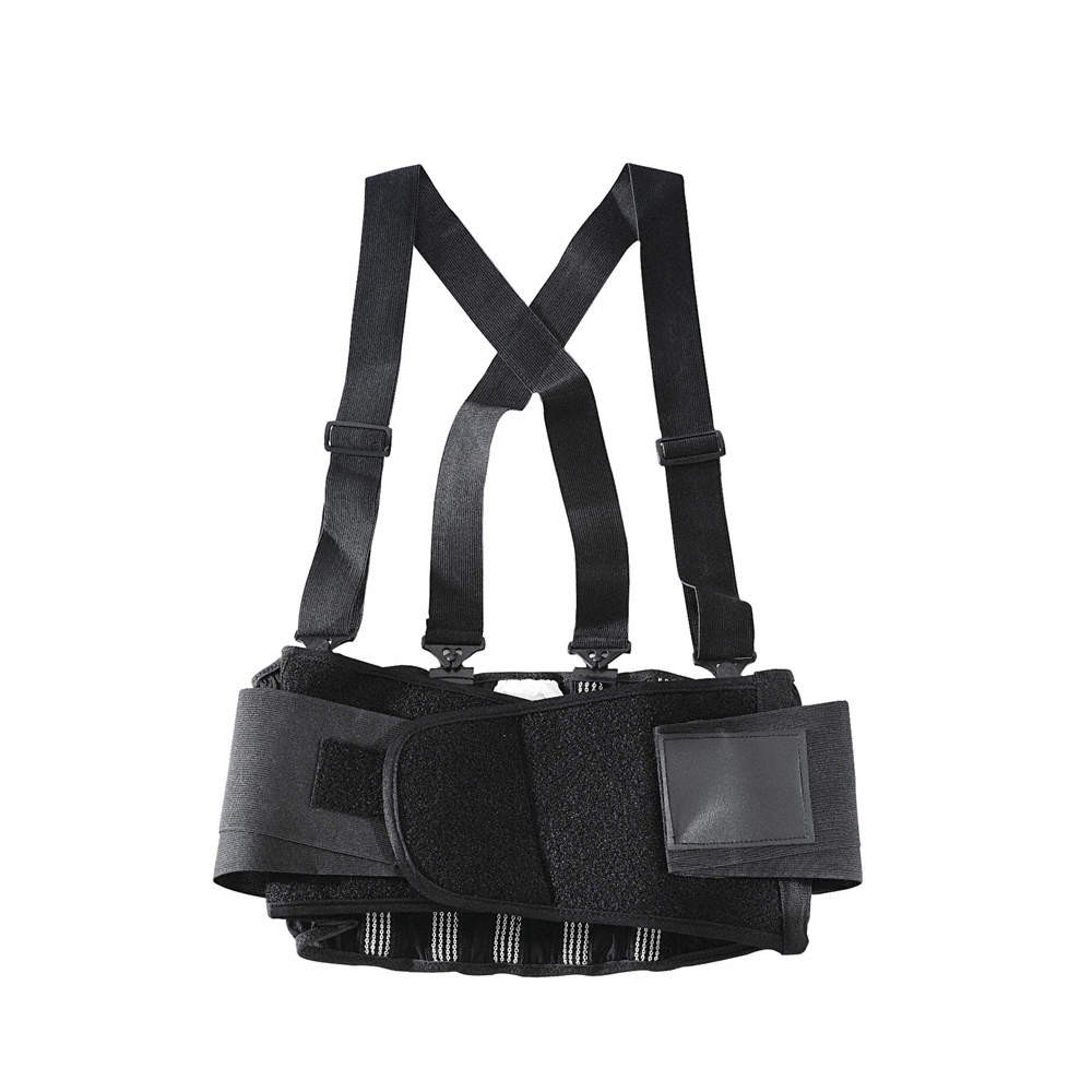 OK-1 OK-200S-S Back Support w/Suspenders,Black,S 3RUT9