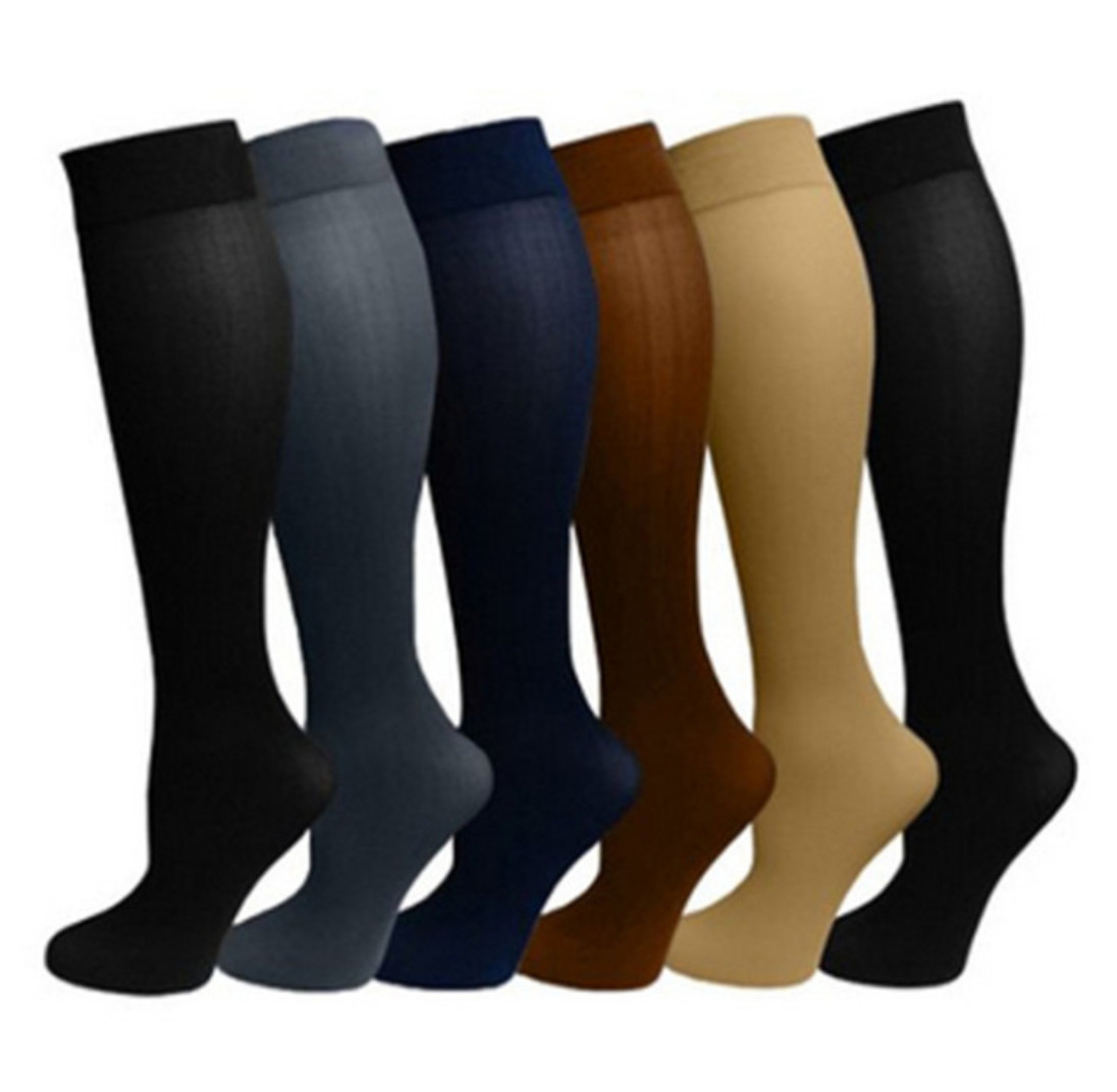 Women Compression Socks Circulations Support Travel Flight Socks size2-8