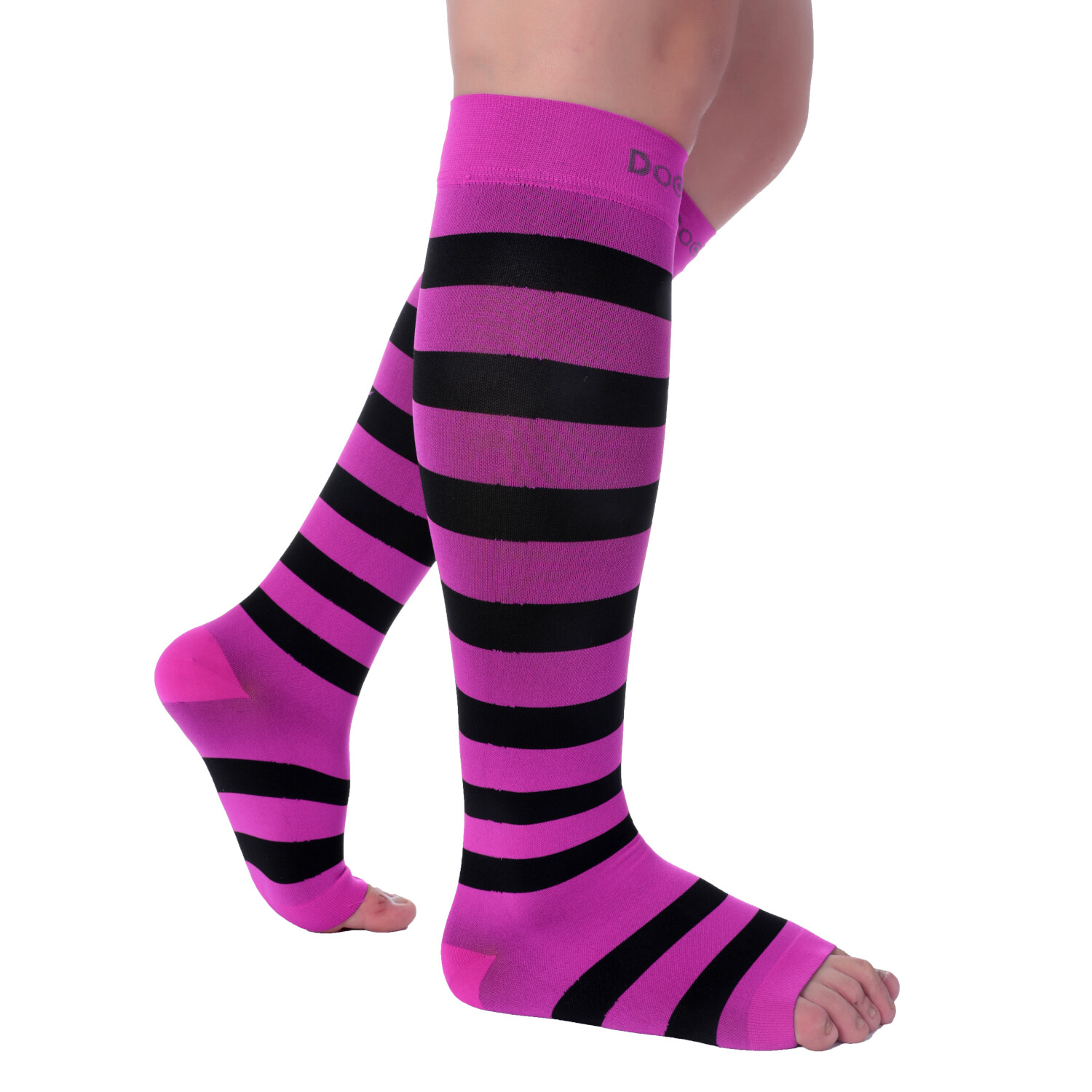 DOC MILLER Socks DE COMPRESION PUNTA ABIERTA 1520mmHg MANGAS PARA DOLOR VARICES