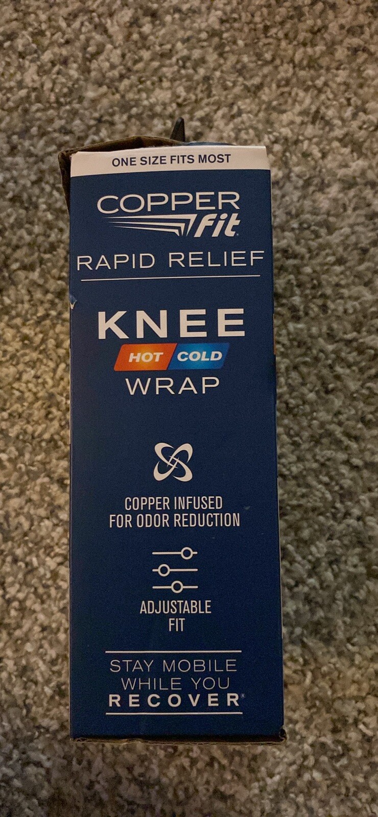 Copper Fit® Rapid Relief Knee Compression Wrap Brace with Hot and Cold Therapy