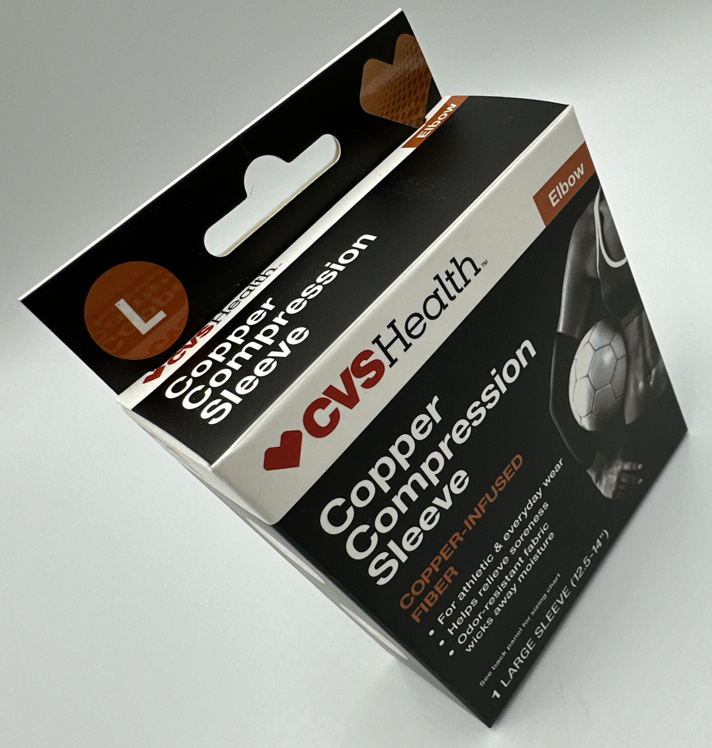 CVS Health Copper Compression Sleeve, Elbow Large