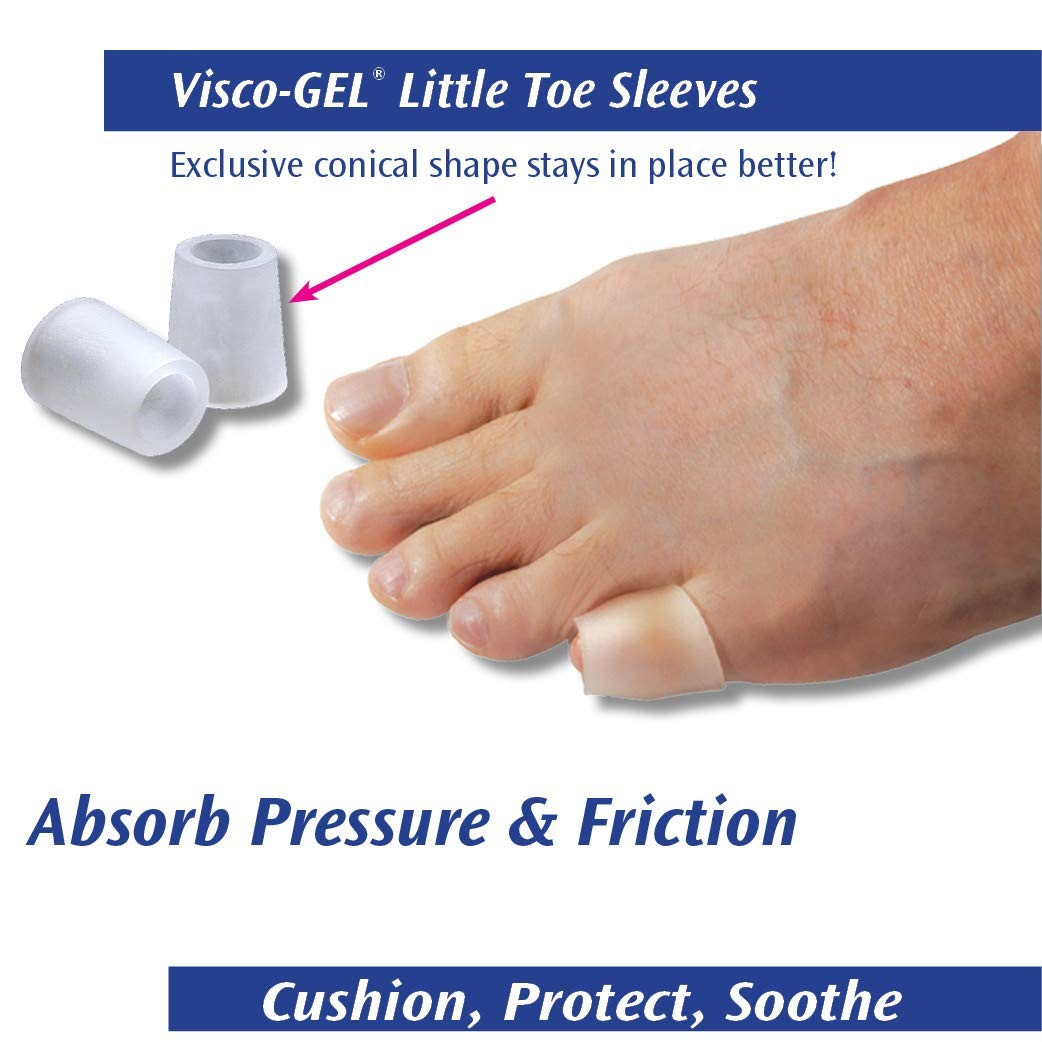 Pedifix Visco-GEL Little Toe Sleeves, OSFM – 2 Per Package