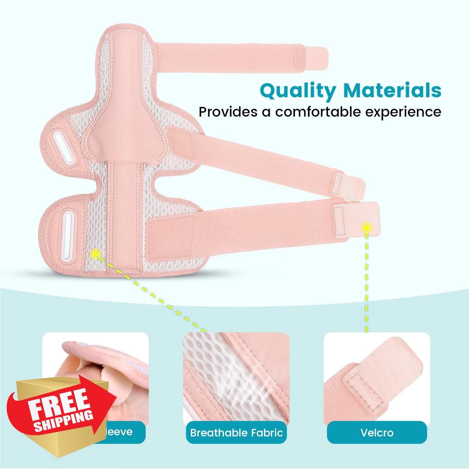 DrFinger Thumb Brace S/M Pink Right/Left Hand