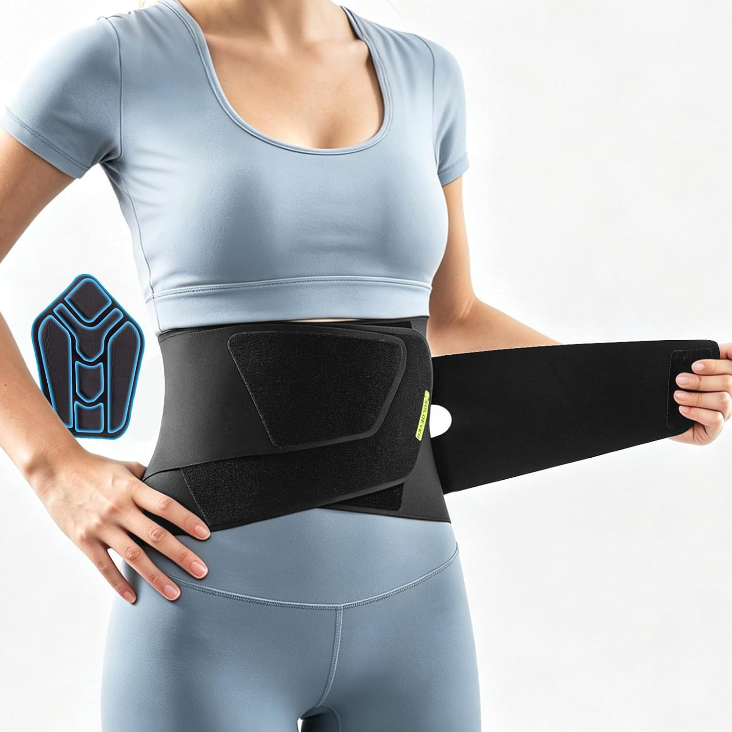Ultra Thin Back Brace for Lower Back Pain Women, Back Support Brace | 0.5Mm Yoga