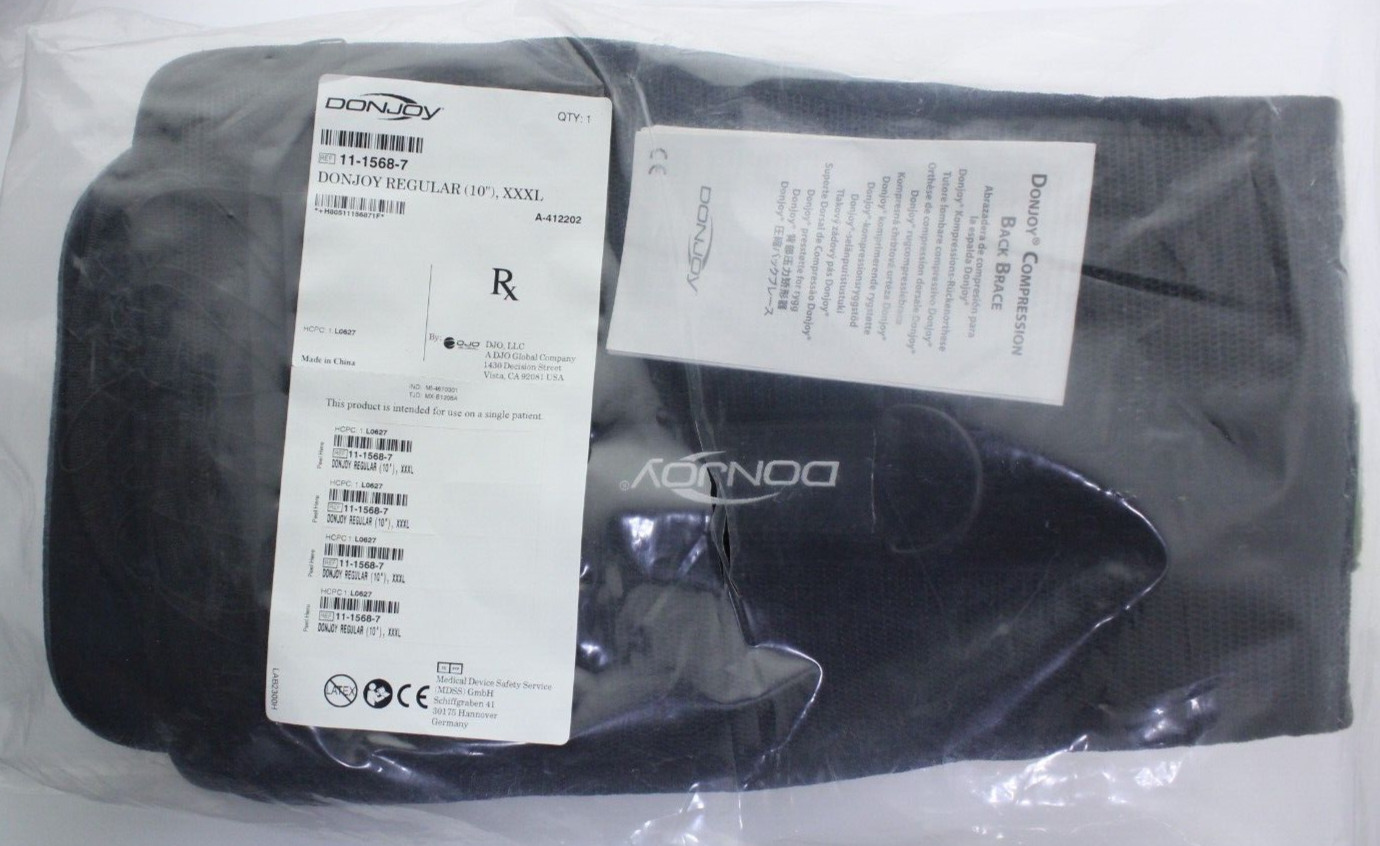 NEW / DonJoy LO Lite REGULAR 10″ Back Brace REF #: 11-1568-7 – 3XL / 3X-LARGE
