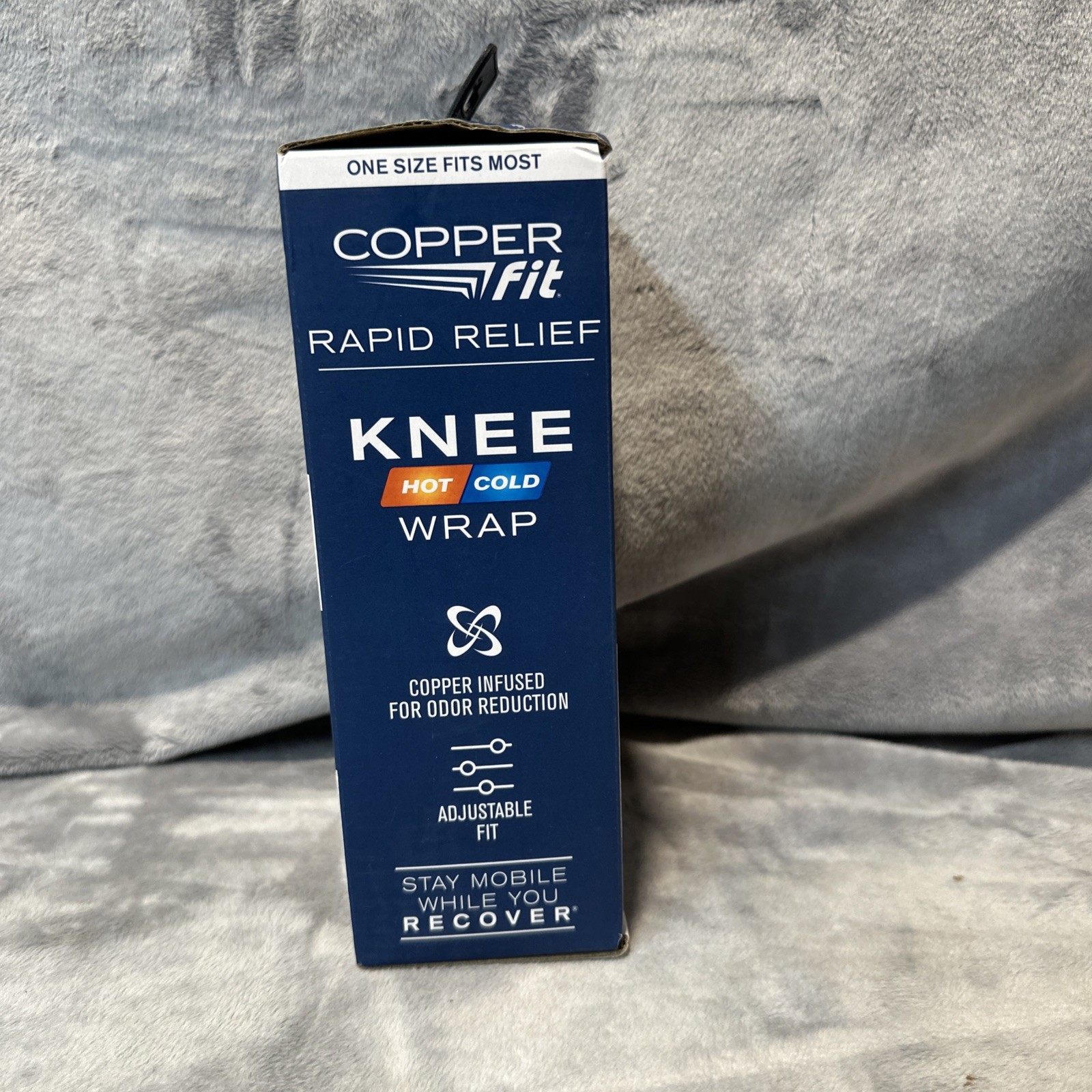 Copper Fit® Rapid Relief Knee Compression Wrap Brace with Hot and Cold Therapy
