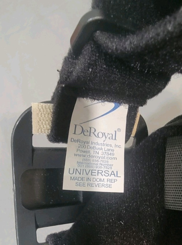 DeRoyal WARRIOR® POST-OPERATIVE ELBOW BRACE universal