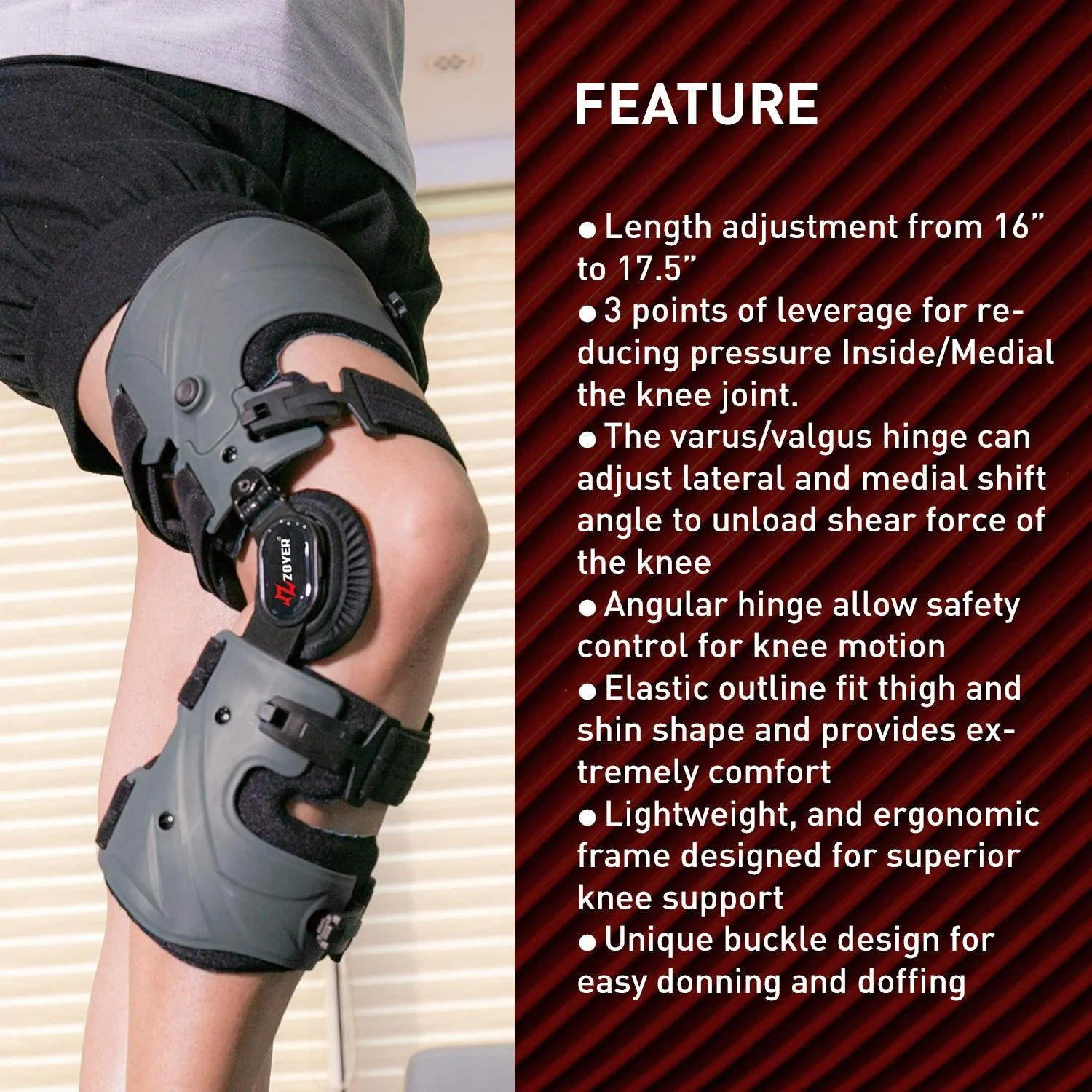 Zoyer Recovery+ Telescopic Pro Knee Brace
