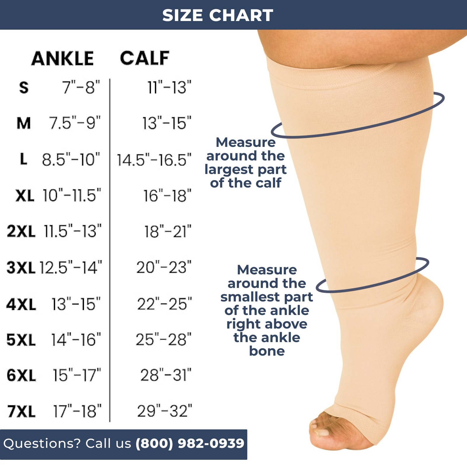Mojo Toeless Compression Socks for Women Men 20-30 mmHg Open Toe AB211