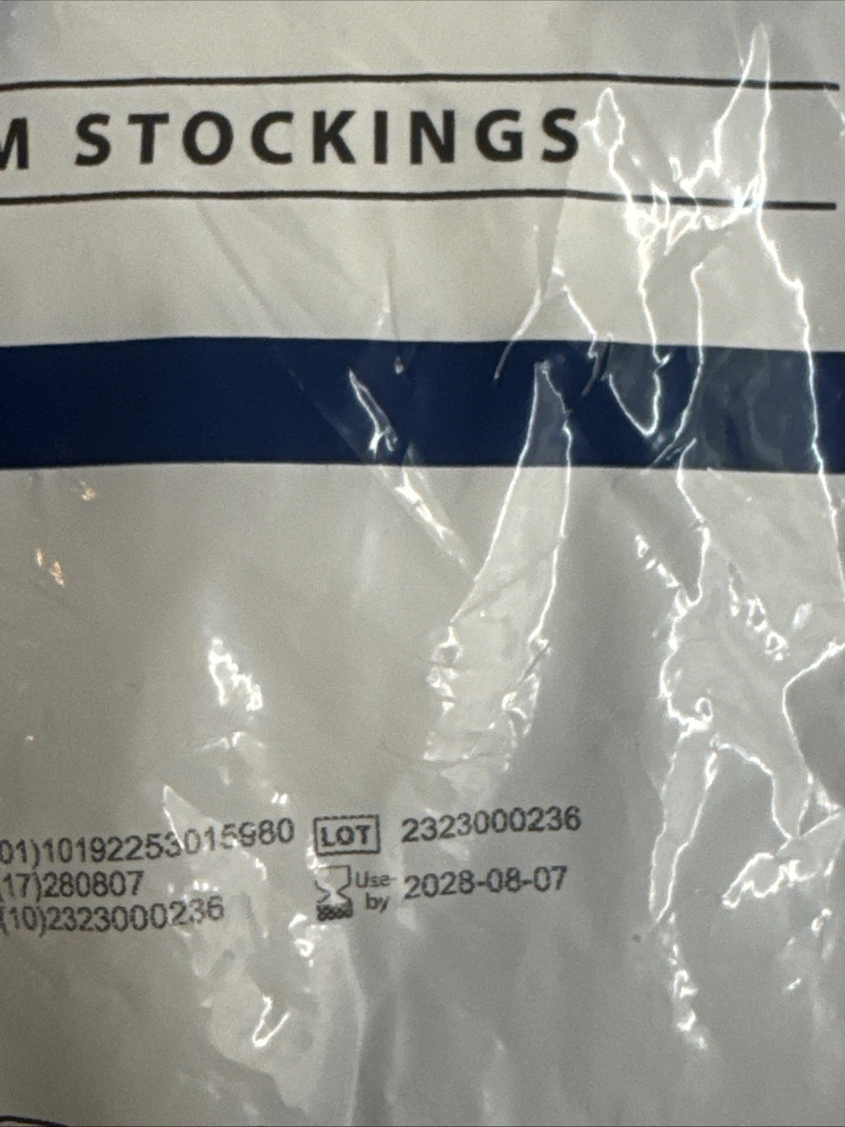 TED Anti Embolism Stockings Knee Length Open Toe Regular Large Size E 7203
